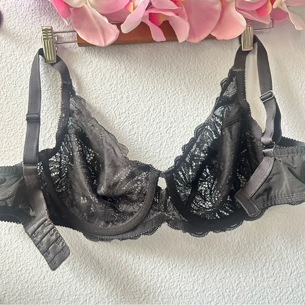 Felina Peridot Unlined Lace Bra, size 36D - Picture 12 of 12